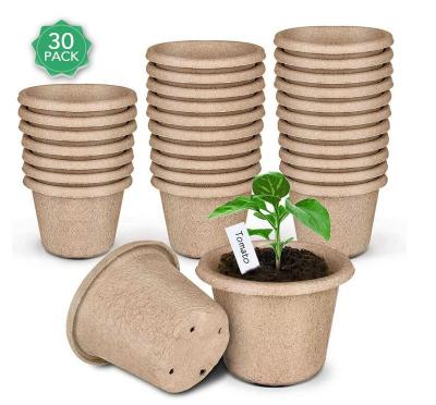 China Eco-Friendly Peat Pots Garden Seedling Tray 4in 100% Organic Eco-Friendly Seedling Germination Trays Biodegradable for sale