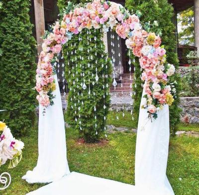 China Easily Assembled Metal Arch Wedding Garden Party Decoration Axle Metal Pergola Bridal Shaft, Freely Assemble 2 Sizes for sale