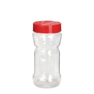 China Cultures 400ml Plastic Spice Jar PEST Clear Salt And Pepper Shaker Lid for sale