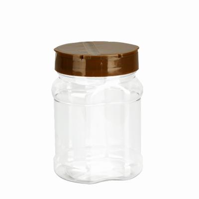 China Grocery Store 10 Ounce Clear Plastic Spice Containers for sale