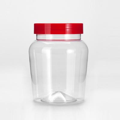 China 400ML/13Oz Food Clear Storage Canister With Airtight Lid Around Small Container Jar For Spice, Candy, Salt, Pepper, Sugar for sale