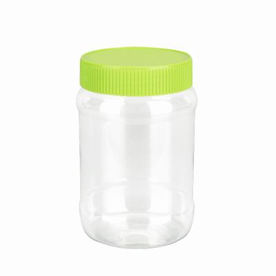 China Farms 450ml Round Bottle Pet Lid Food Grade Plastic Screw Cap Biscuits for sale