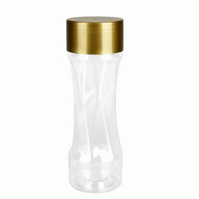 China Farms Storage Container Frosted Clear Plastic Jar With Plastic Screw Top for sale