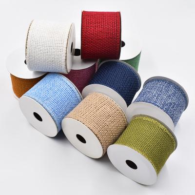 China Best Factory Price Low MOQ High Quality Hemp Satin Ribbon Wholesale Hemp Satin Ribbon For Gift Wrapping Flower Tied Decoration for sale