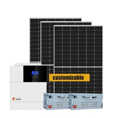 China Home Solar System 5kw Complete Off Grid Solar Power System For Home 3kw Off Grid Solar Power System 5kw 3kw 4kw for sale