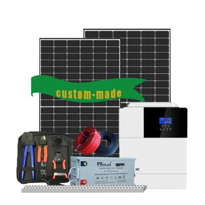 China Home 5 Kw Off Grid Solar Power System 3kw Solar Panel System Solar Power System For Home 5kw for sale