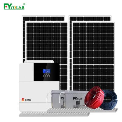 China Home Off Grid Solar System Complete Hybrid Solar Power System 3kw Off Grid Solar Power System 5kw for sale