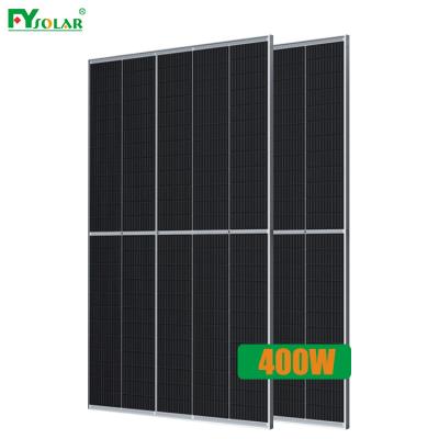 China Half FY 210mm solar power system cut off PV solar panels 400w 400watt solar power paneles solares 390w 410w 400w for sale