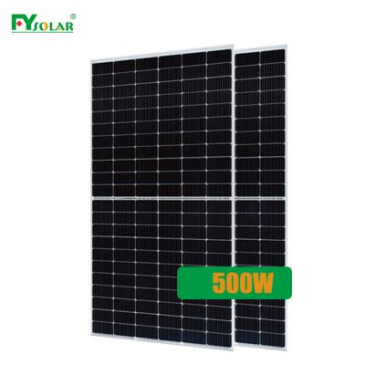 China Wholesale solar power system financial year solar panel manufacturer in china photovoltaic solar panel 500w panel 500watt for sale