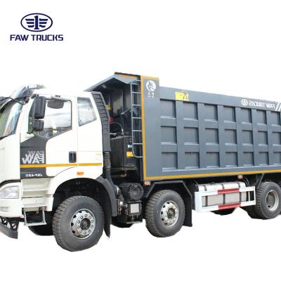 China Faw 8*4 dump truck factory direct sale price diesel heavy dump truck engine capacity dump truck > 8L for sale