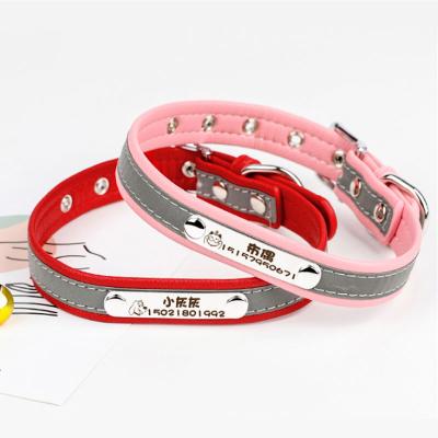 China Dogs Fashion Dog Collar Custom Made Genuine Leather Adjustable Strong Durable Dog Collar For Medium And Large Dogs for sale