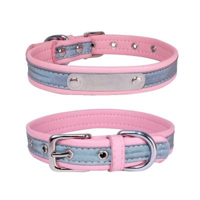 China Dogs OEM Neoprene New Adjustable Dog Collar Pet Leather Thicken Dog Collar for sale