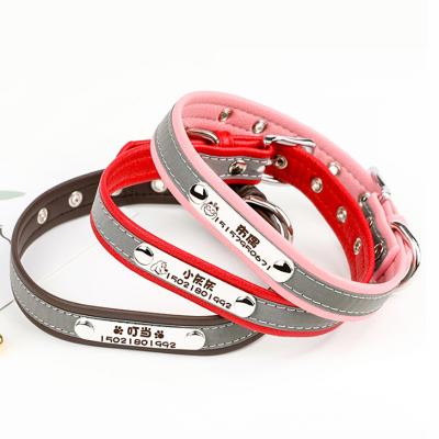 China Western Style Dogs Large Breed Green Striped Printed Studded Genuine Vegan Metal Buckle Studded Leather Dog Camera Collars for sale