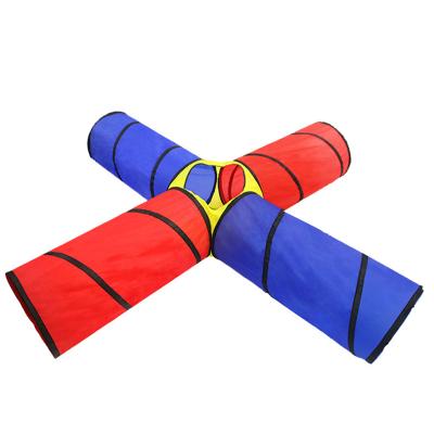 China Daily Toys Pet Cat Channel Household Training Simons Dog Tunnel Toy Cat Game Polyester Short Plush for sale