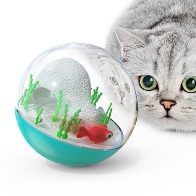 China Toys Self Daily Tumbler Ocean Ball Electric Hi Fish Cat Funny Toy Pet Cat Interactive Cute for sale