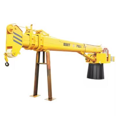 China XDEM Floating Cranes Telescopic Boom Fixed Hydraulic Crane for Ships and Fishing Boats from Wharf for sale