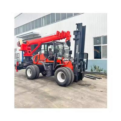 China XDEM High Load Capacity Off-Road Forklift Crane in All-Terrain Conditions for Heavy Lifting for sale