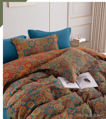 China Nieuw ontwerp Jacquard Cotton Stoffen Bedden Set Cutom Grootte Dekbed Bedden Te koop