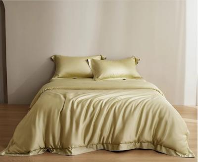 China Solid Color 100S Lenzing Tencel Duvet Cover Bedding Set Home Textile Product Customized Size for sale