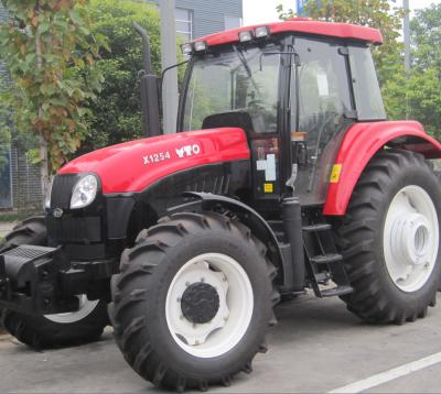 China De Tractor van het de Landbouwlandbouwbedrijf van YTO X1254 125HP met Vierwielige Aandrijving Te koop