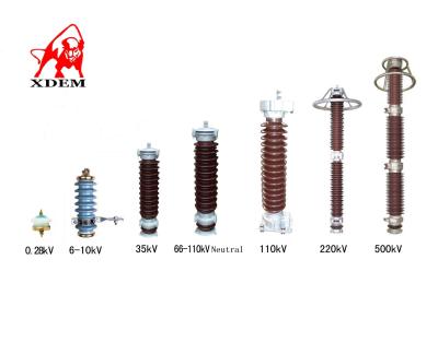 China IEC60099 Standard Lightning Surge Arrester , 110kv Porcelain Lightning Arrester for sale