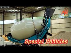 Self Loading Concrete Mixer Truck 4.5m3 4 Batches / Hour Hydraulic