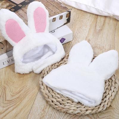 China Warm Accessories Cat Costume Pet Hat Pet Headband Rabbit Ears Decoration Winter Cute Cashmere Viable Hat for sale