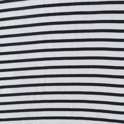 China Plain Black And White Stripe Spandex Stretch Fabric /88 Polyester 12 Elastane Fabric / Bride Seat Fabric for sale