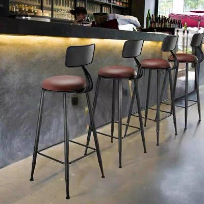 China 2022 Factory direct sale Velvet/Pu modern cheap modern comfortable high back bar chair for sale