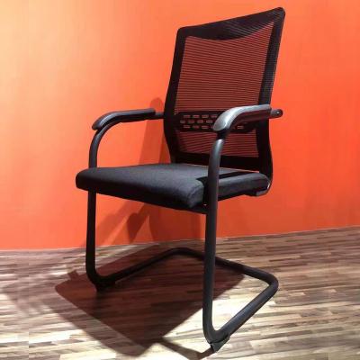 China Comfortable Stackable Office Chairs Conference Room Chairs Metallizing Arc Foot Support Visitor Chair for sale