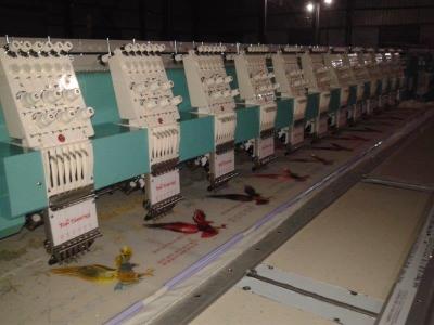 China Tai Sang embroidery machine vista model 612(6 needles 12 heads embroidery machine) for sale