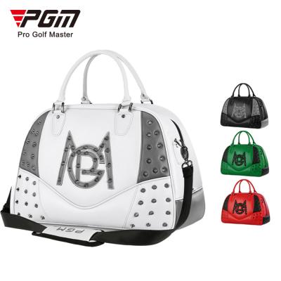 China Large OEM Microfiber PGM YWB032 Women's Golf Boston Bags With Rivet for sale