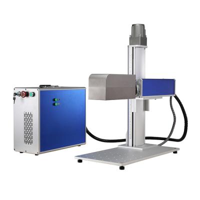 China Portable Mini Laser Marking Low Price 10W 20W 30W 50W 3D Fiber Laser Marking Machine For Metal for sale