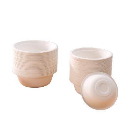 China 2022 Hot Sale Minimalist Takeaway Disposable Salad Container Wholesale Wrapping Paper Compostable Biodegradable Salad Bowl for sale