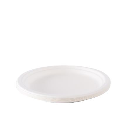 China Minimalist Wholesale Cheap Custom Printed 6 Inch Restaurant Party Eco Friendly Disposable Biodegradable Dish Packaging Paper Plates for sale