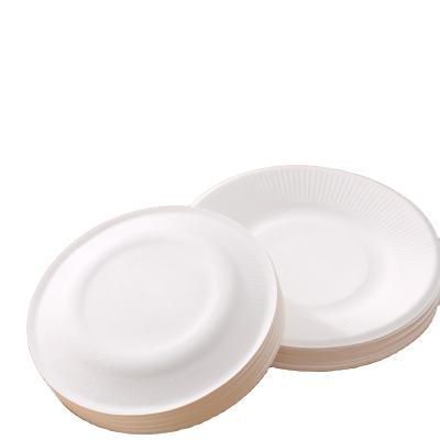 China Best Selling Goods Minimalist Using Friendly Biodegradable Disposable Hard Cover Pound Soup Bowl Low Tableware Set For Food Service for sale