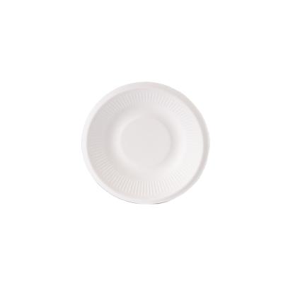 China 5 Inch Minimalist Round Dish Bagasse Sugarcane Bagasse Plates Food Packaging 100% Biodegradable Sugarcane Dish for sale