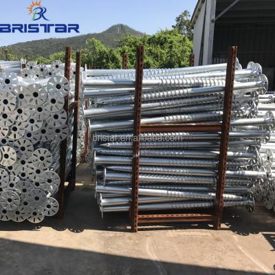 China Helical Piers For Pv Mounting Solar Ground Mounting System With Ground Screw , Anchor Bolt For Solar Power System for sale