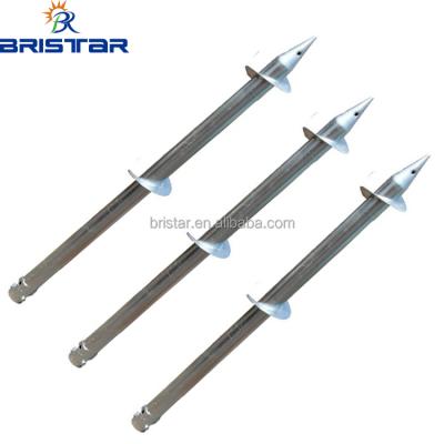 China Q235 Steel Adjustable Galvanized Ground Screw Piles With Double Blade for sale