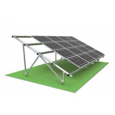 China Solar System Ground Pile Ground Mounting Aluminum Solar Mounting Bracket Structure for sale