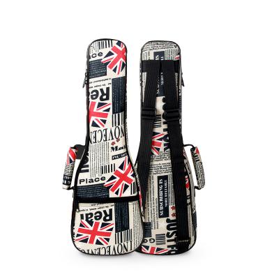 China Ukulele (CR-005) Cool Black British Flag Log Letter Model 2123 26 Inch Ukulele Filter Mount for sale