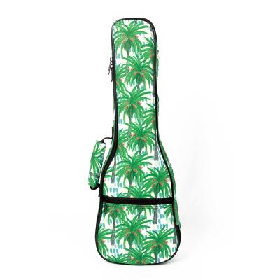 China Drop-resistant Green 21 23 Ukulele Student Musical Instrument Ukulele Bag Yole Bag Coconut Tree Pattern (CR-069) 26 Inch OEM or Jenson 5mm for sale