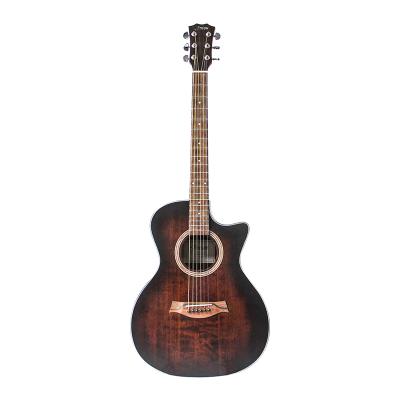 China Solid Fir (N41) OEM Acoustic Guitar Goods Durable Musical Instruments Wholesale Process Solid Spruce 41 Inches for sale