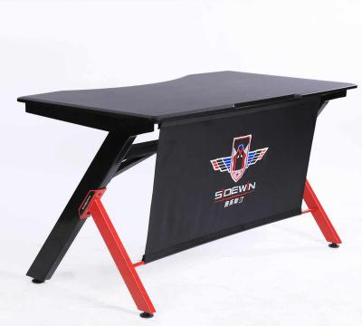 China Other High Quality Laptop Table With LED Light Computer Zhejiang Gaming Desk HJ8019 for sale