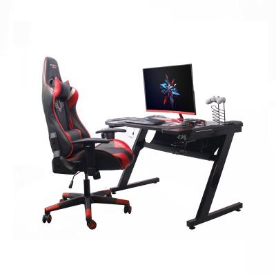 China PC Desk Height Adjustable Gaming Chair Office Computer Racing Desk and Modern Computer Desk for Gaming HJ-8001-1175 for sale