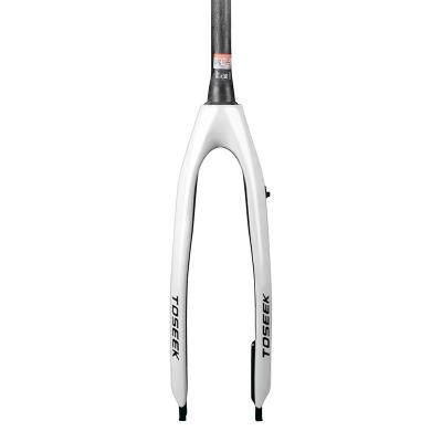 China White MTB bicycle 2022 hot sale carbon bicycle fork moutainbike accessories bike front fork rigida 29 mtb fork 26er for sale