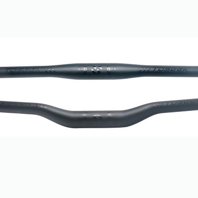 China MTB Bicycle Bike Black Matte Mountain Bikes Rise 18MM Carbon Mtb Handlebar Cycle Handel Bar 22.2mm To 31.8mm Bicycle Handlebar for sale