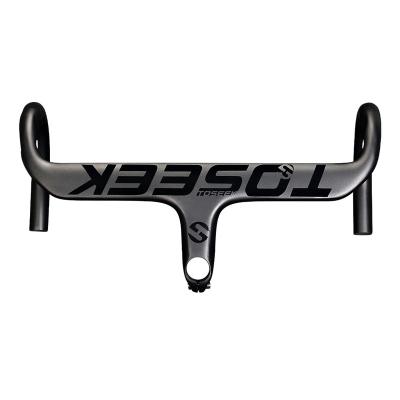 China Road Bikes 400/420/440mm Roadbike 700c Rest Integrated Drop Bar Carbon Road Bike Cycle Handle Bar for sale