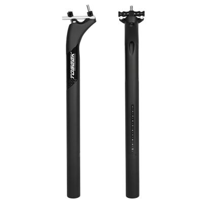 China Toseek 400 carbon tube+Aluminum alloy flange post 20mm bike seat post 20mm matt black carbon offset bike mtb seatpost 27.2/31.6 for sale