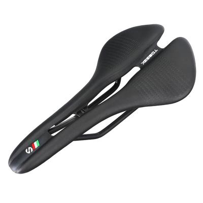 China Toseek Black Bicycle Seat EVA Ventilation Seat Waterproof Road Bike Saddle Leather Saddle Mtb for sale